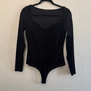 Black Long Sleeve Bodysuit